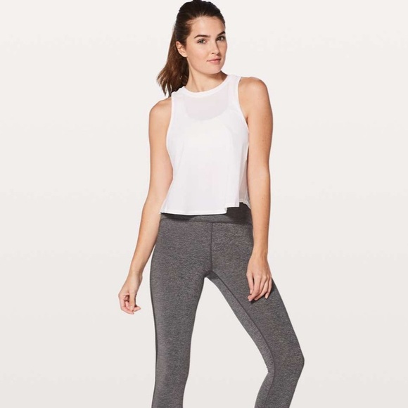 Lululemon Just Pleat It Tank Top Size 6 in White - Picture 3 of 7